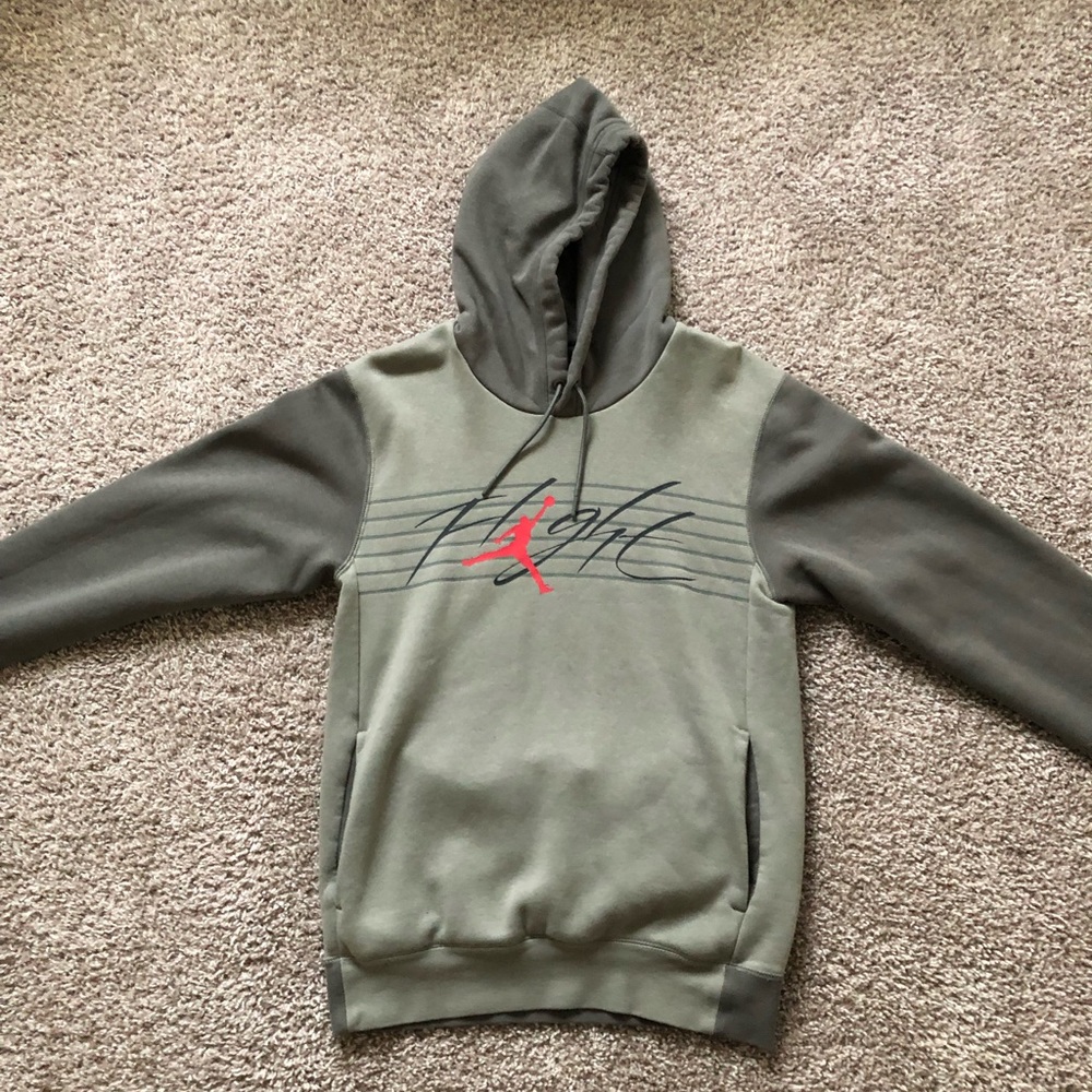 Flight hoodie.. small dark green.